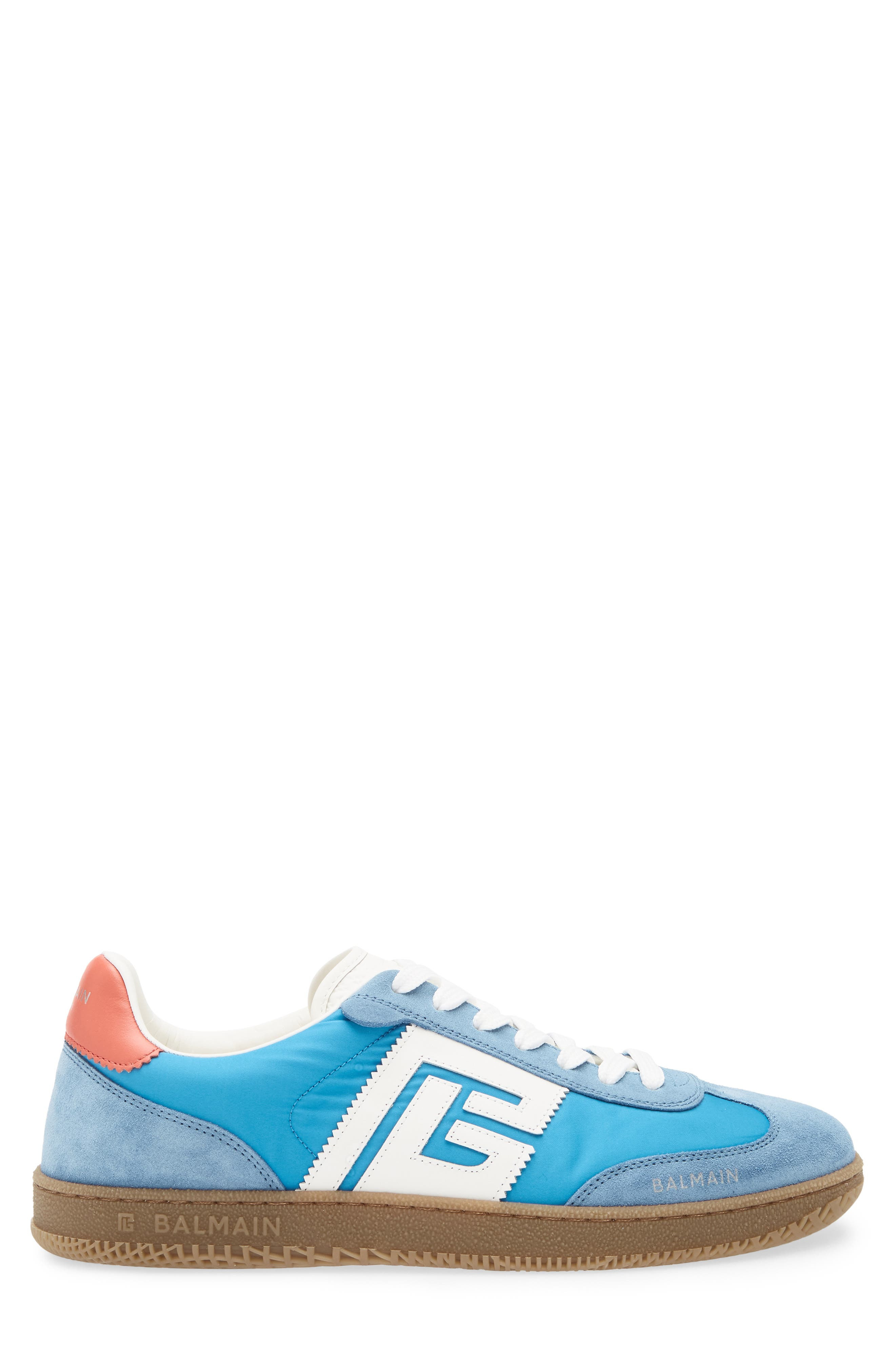 Balmain Swan Low Top Sneaker in 6Bs Blue at Nordstrom - 3