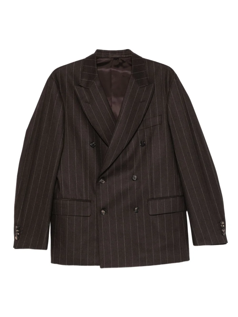pinstripe double-breasted jacket - 1