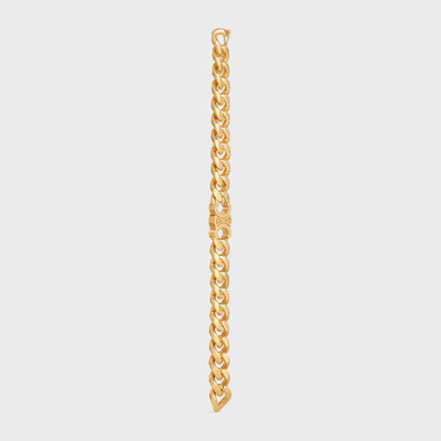 CELINE Triomphe Gourmette Bracelet in Brass with Gold Finish outlook