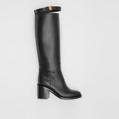 Burberry Monogram Motif Leather Knee-high Boots outlook