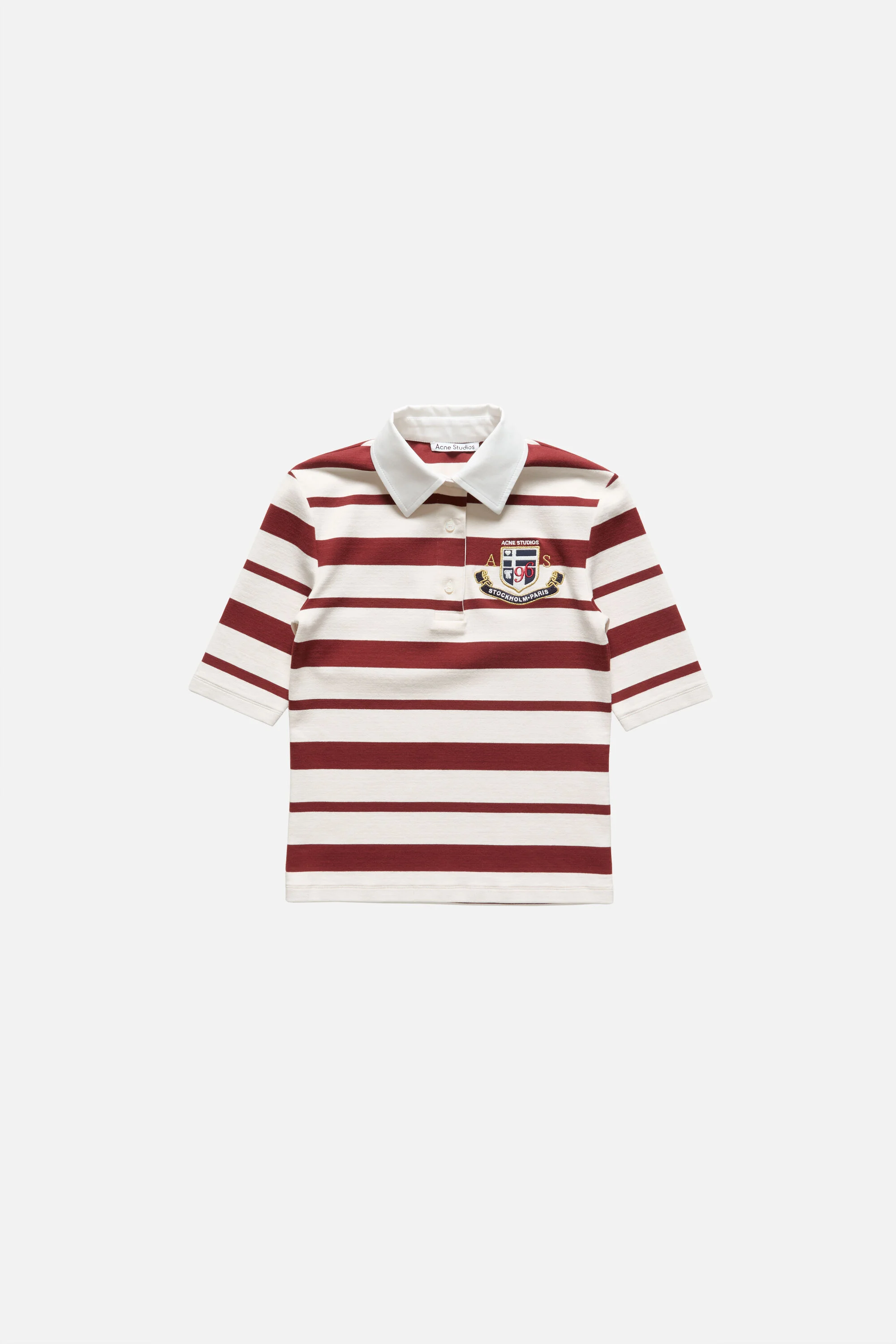 Polo with sailor stripes - Red/ecru - 1