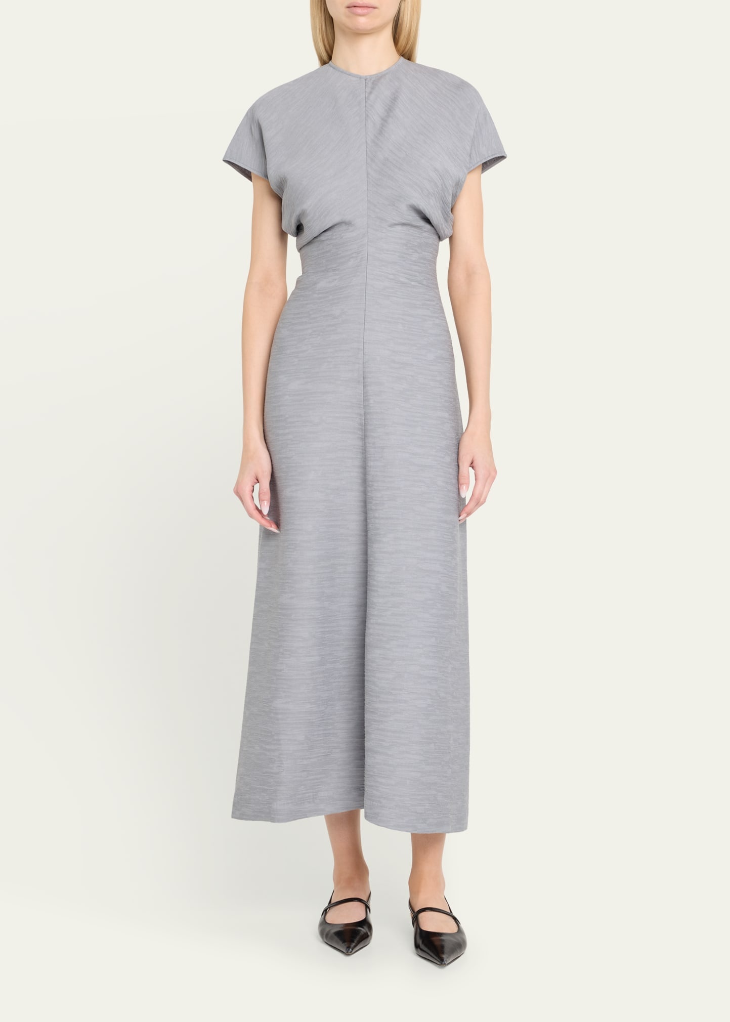 Crinkle Slouch Waist Dress - 2