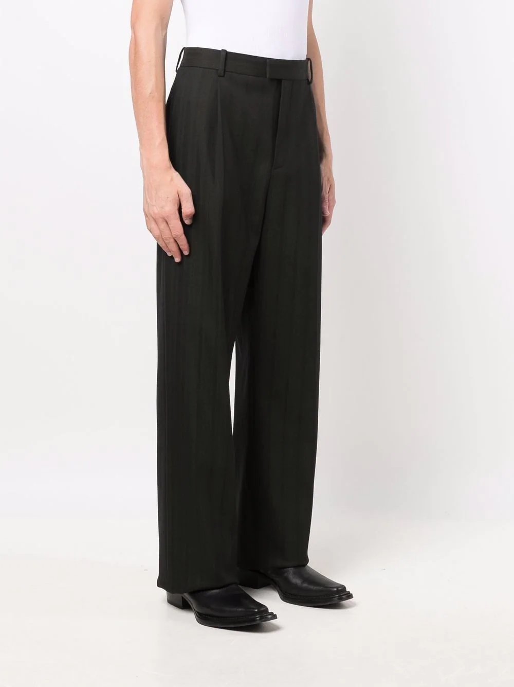 triangle detail tailored trousers - 3