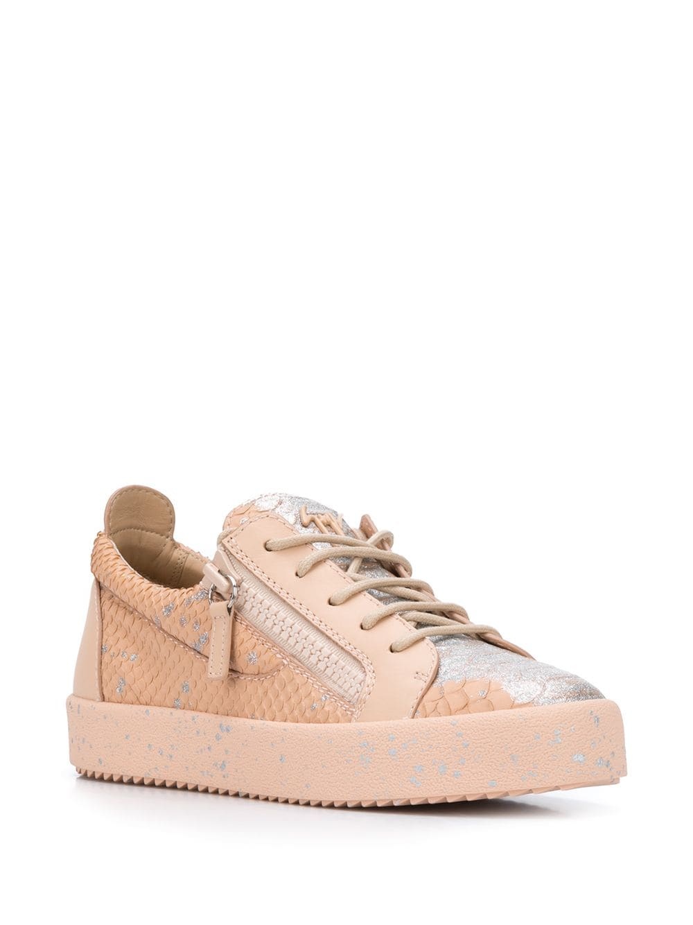 Addy snakeskin-effect low-top trainers - 2