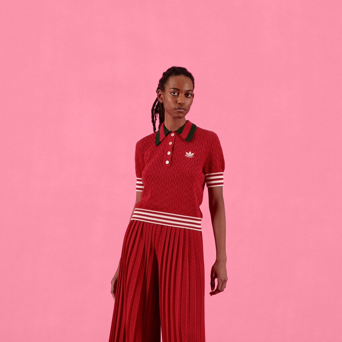 adidas x Gucci cotton polo - 6