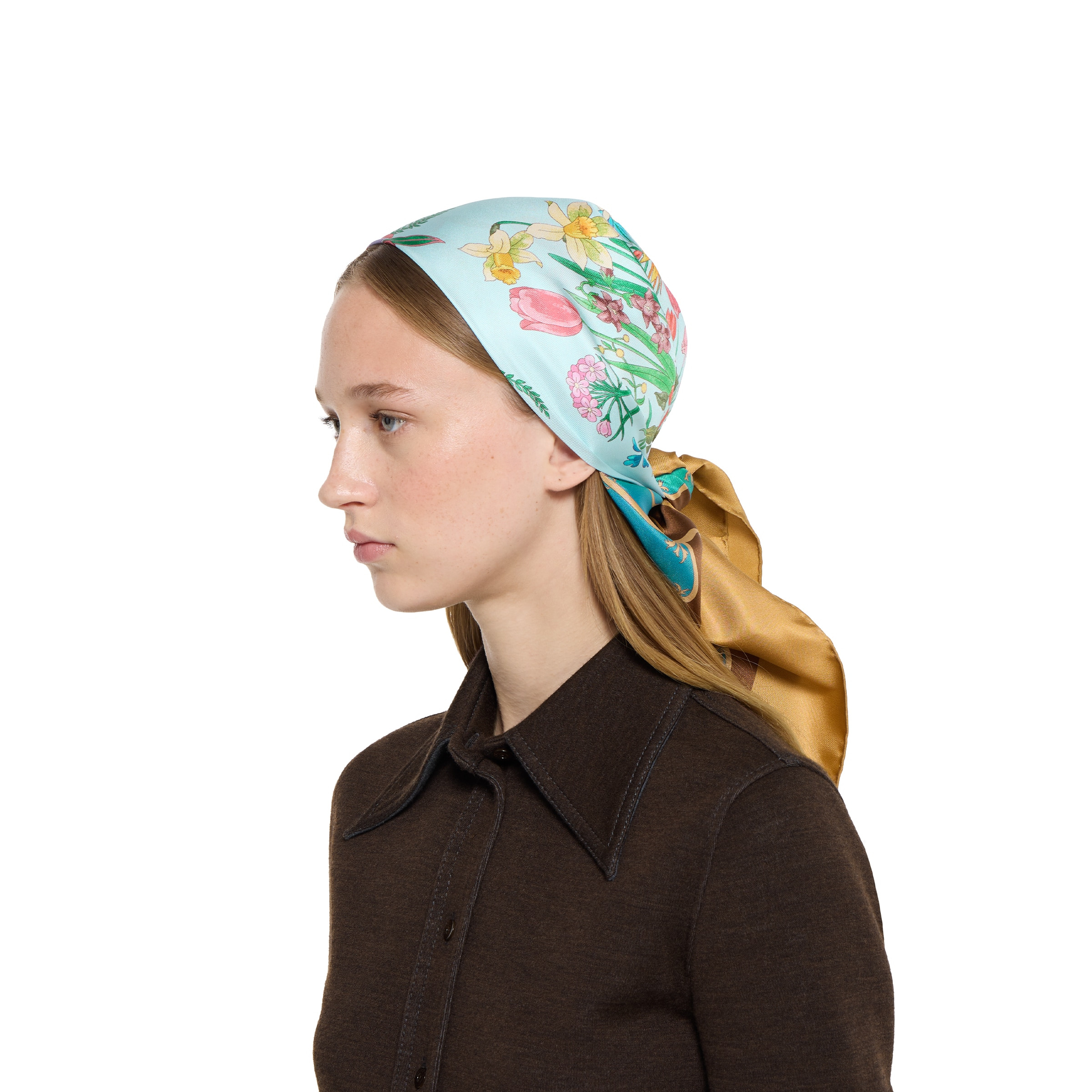 Printed silk twill carré - 3