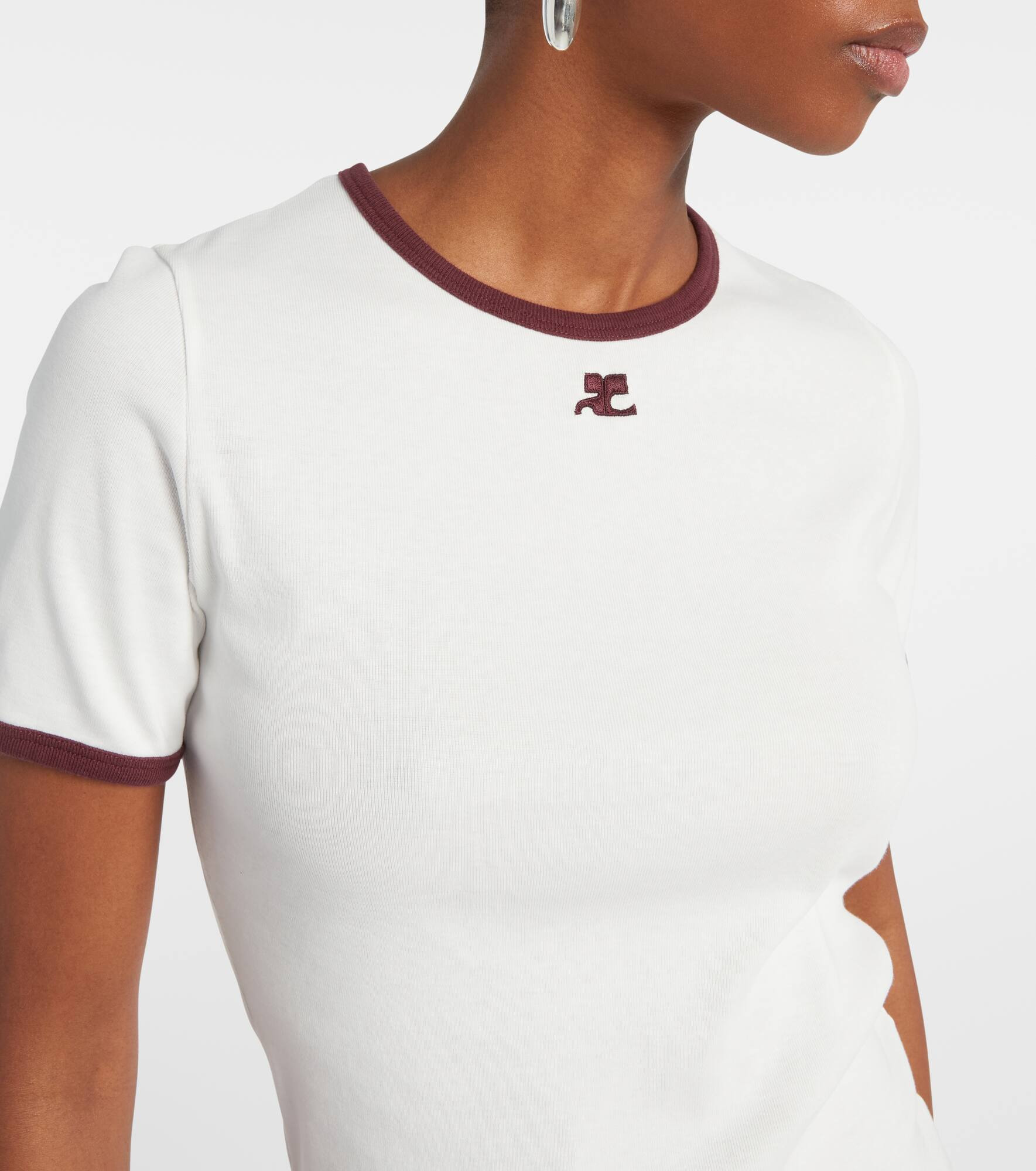 Signature logo cotton T-shirt - 4