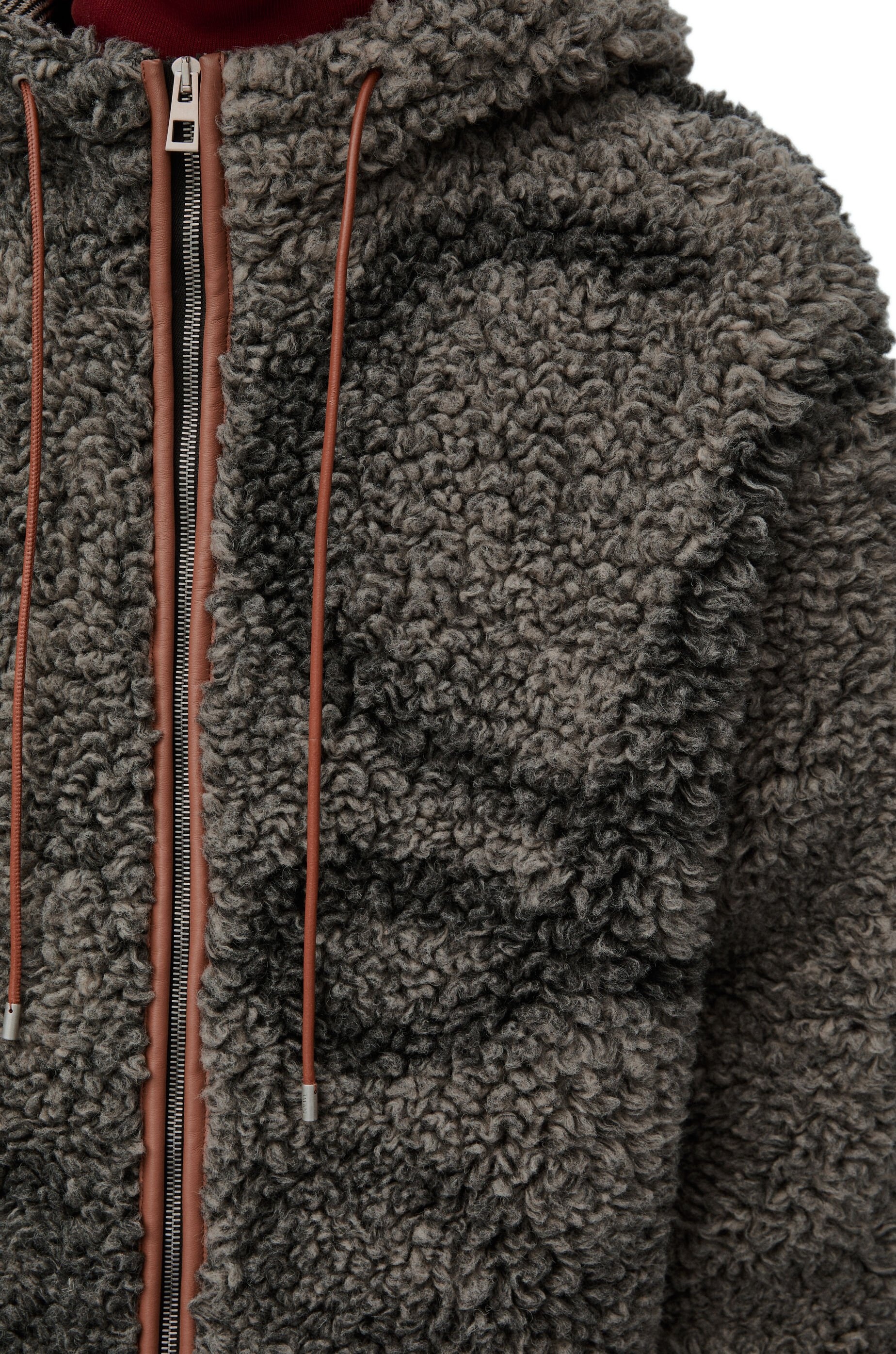 Hooded jacket in wool blend - 5