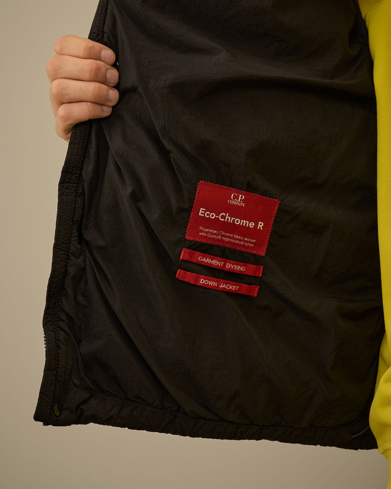 Eco-Chrome R Mixed Hooded Down Gilet 7