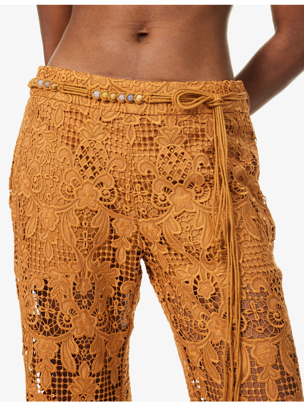 Coco Lace Flared Woven Trousers - 5