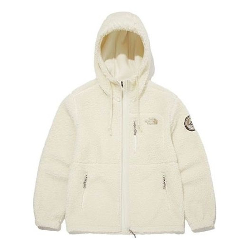 THE NORTH FACE Fleece Hoodie Jacket 'White' NJ4FM57A - 1