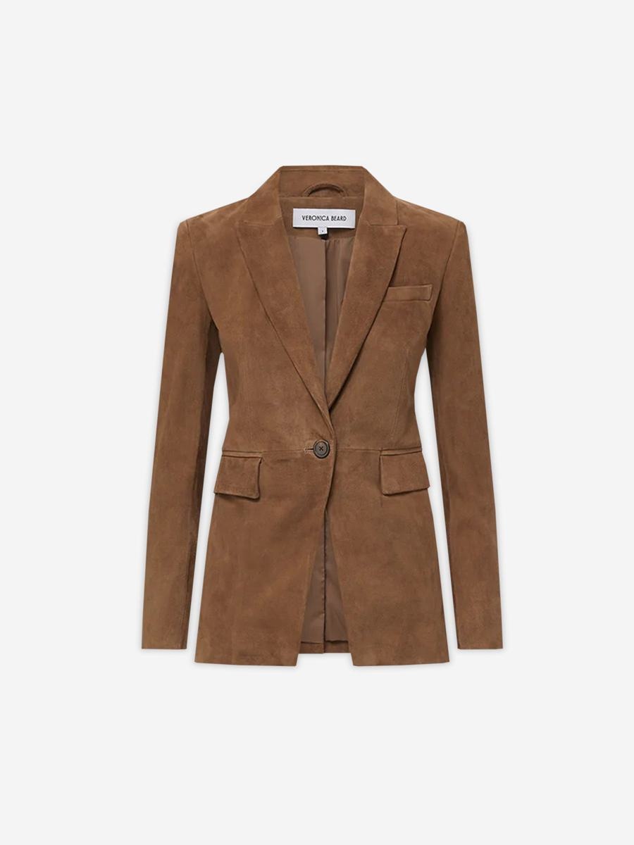 Veronica Beard Suede Dickey Jacket - 1