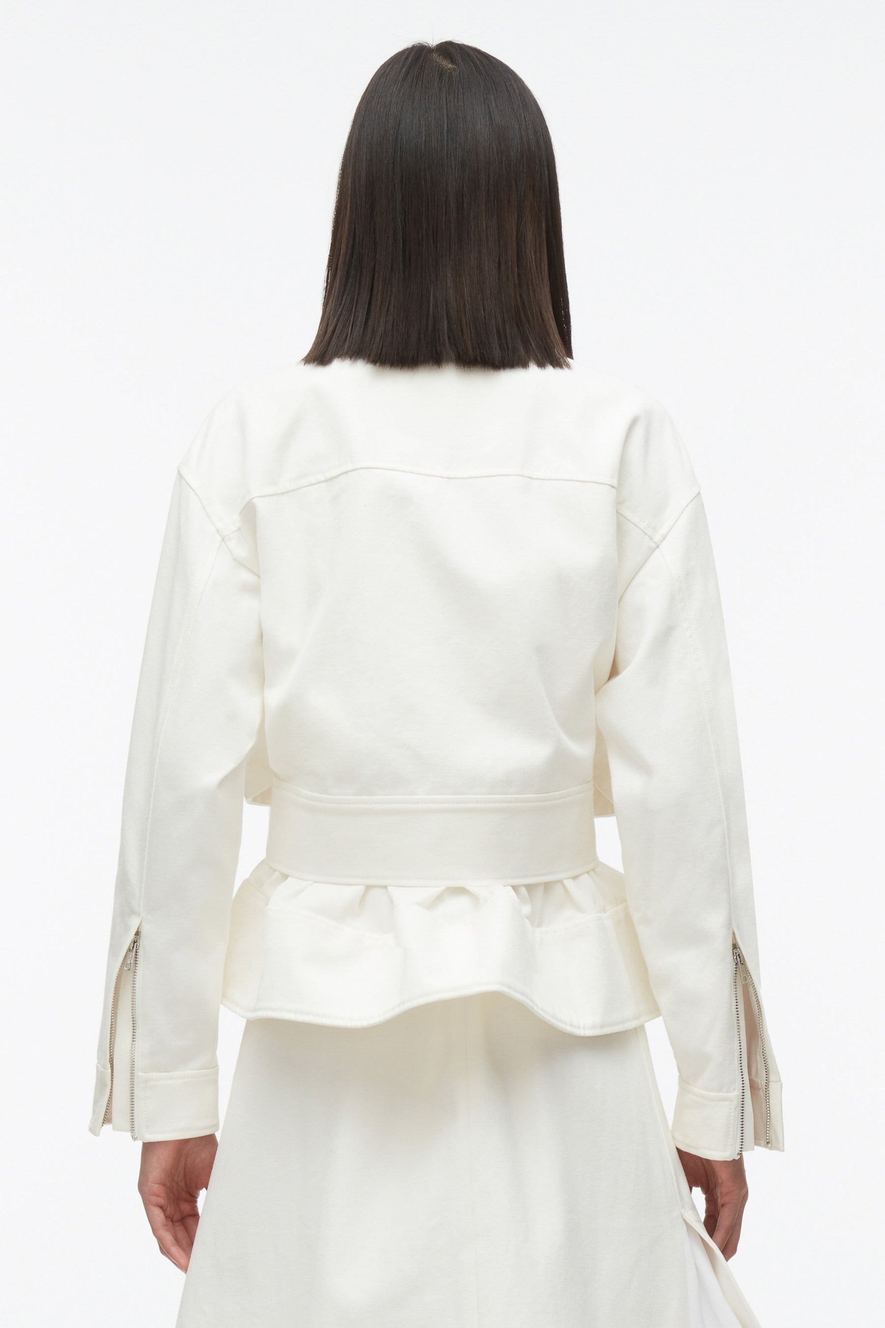Belted Flounce Utility Jacket - 5