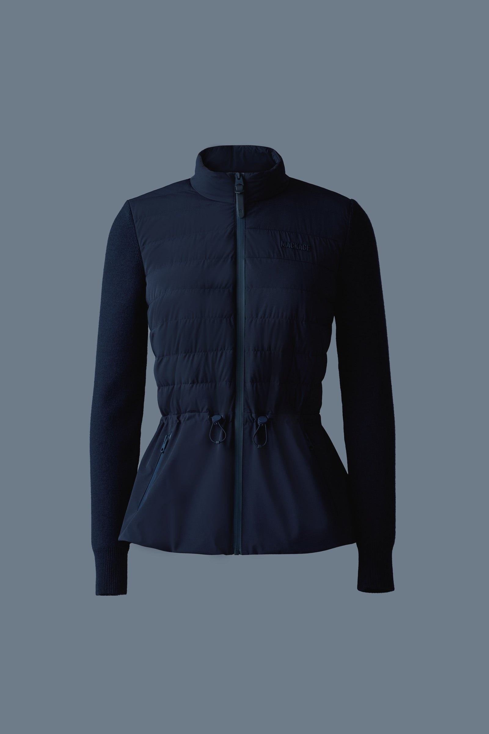 LAIKA Hybrid Down Jacket with Peplum - 1
