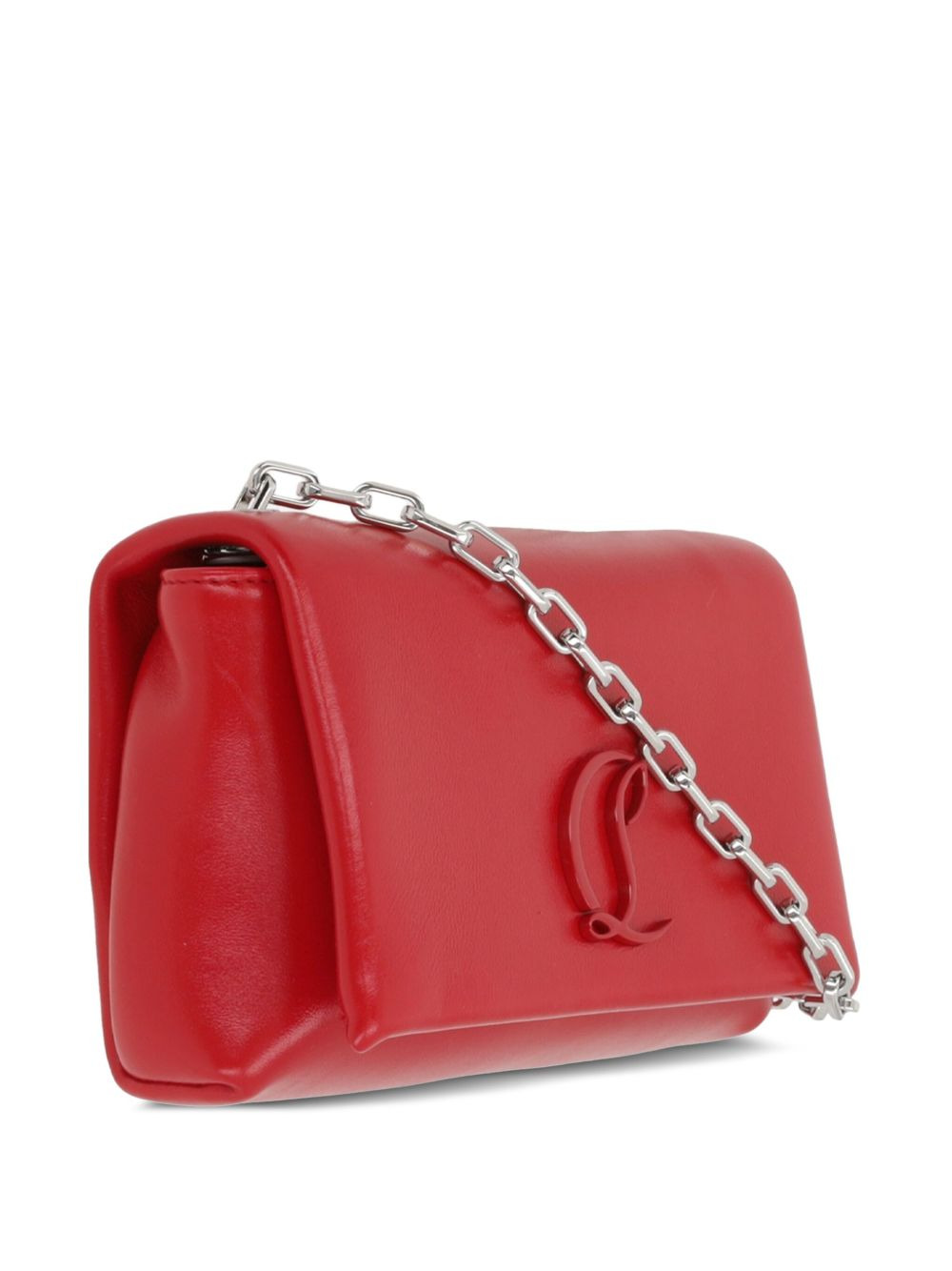 logo calfskin shoulder bag - 3