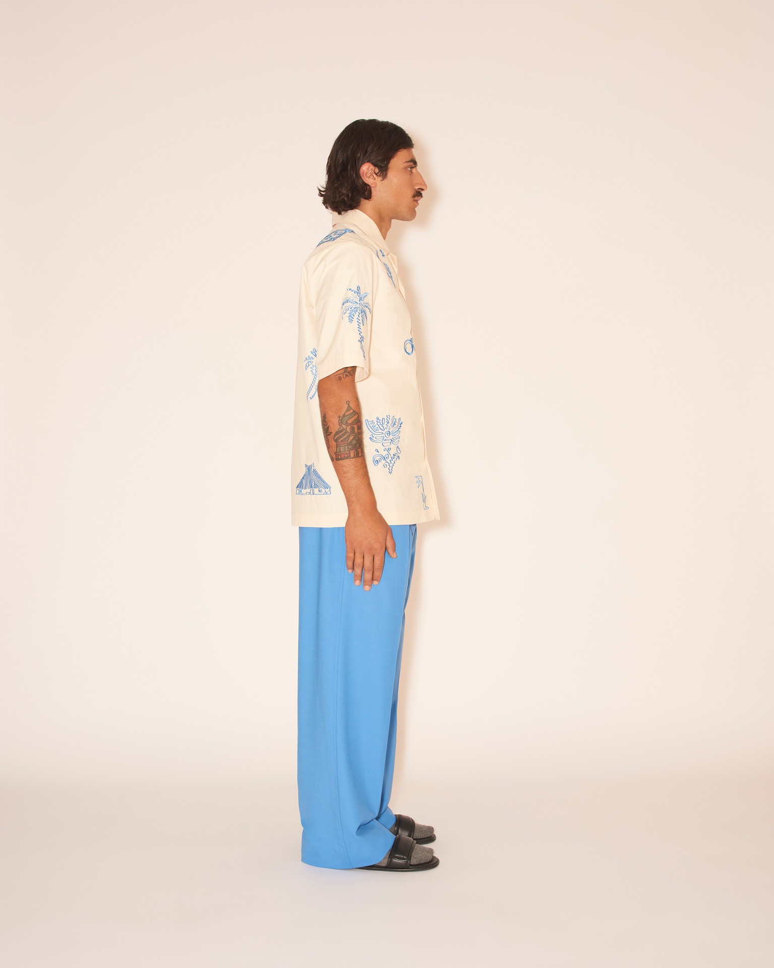BODIL - Short sleeve shirt - Creme - 4