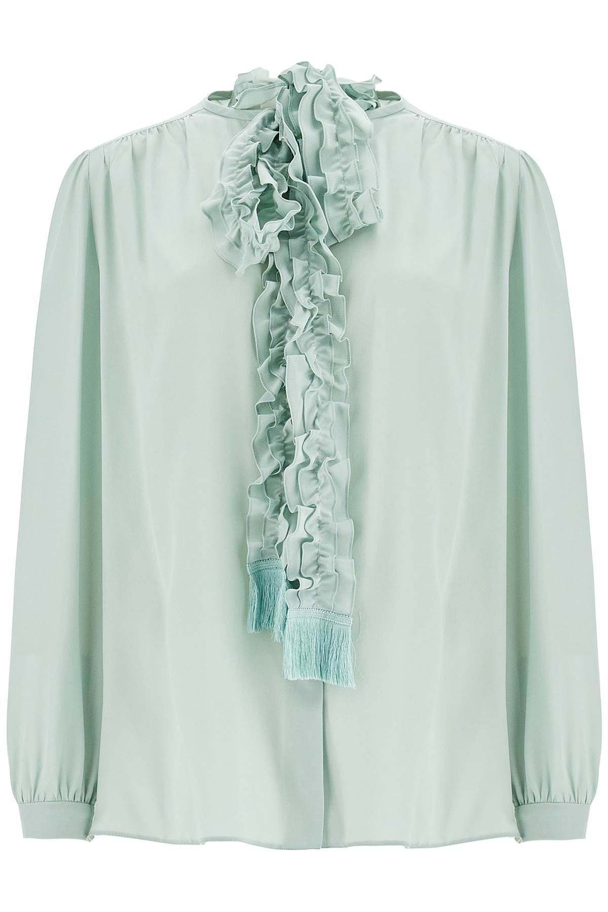 Valentino Garavani silk blouse with bow detail - 1