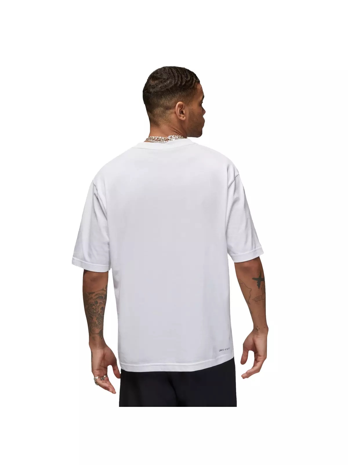 Men's Sport Graphic Tee-White/Teal - 2
