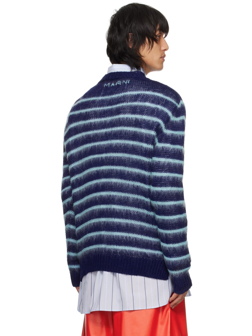 Blue Striped Crewneck - 3