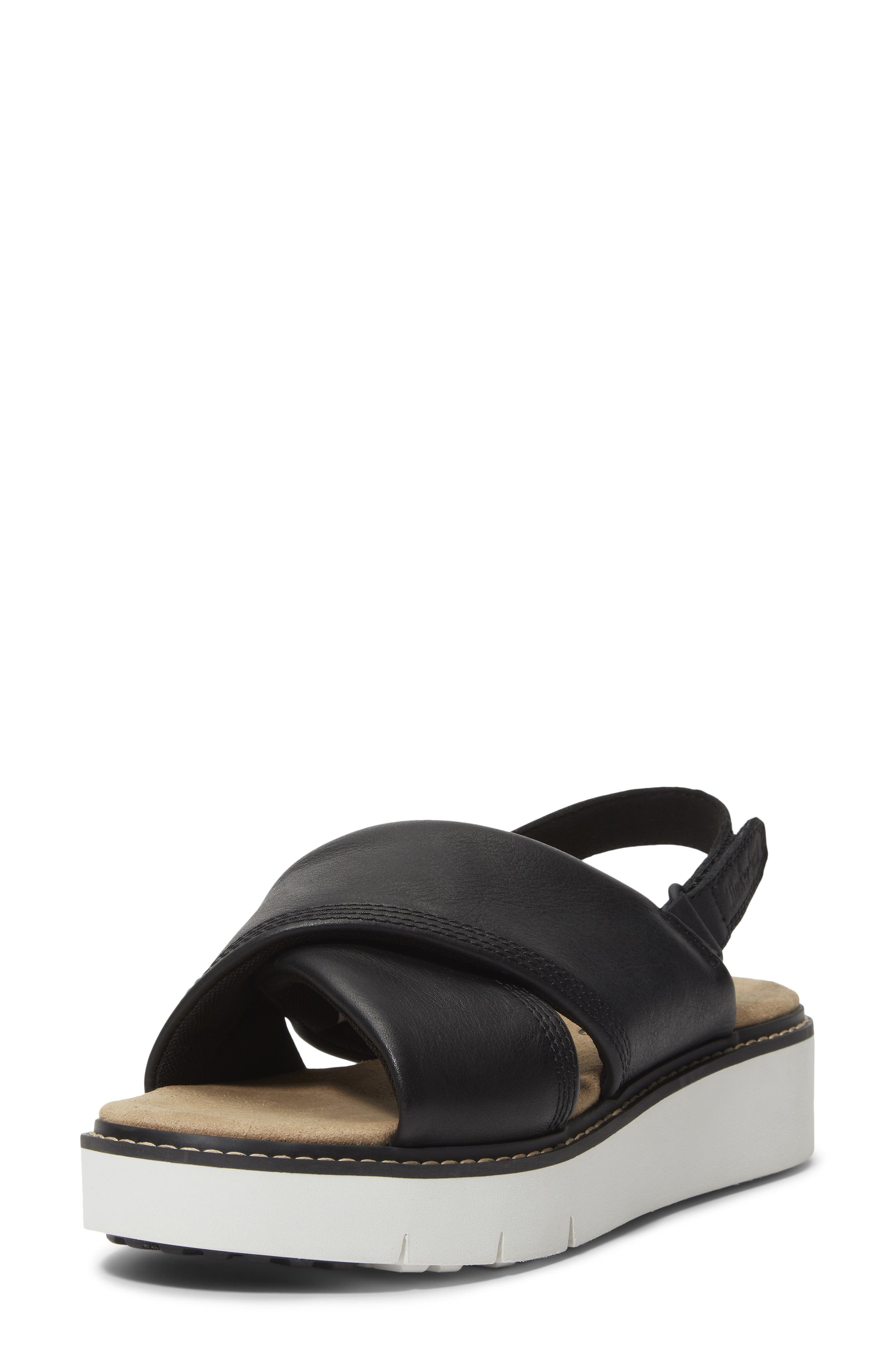 Timberland Safari Dawn Slingback Sandal in Black Full Grain at Nordstrom - 6