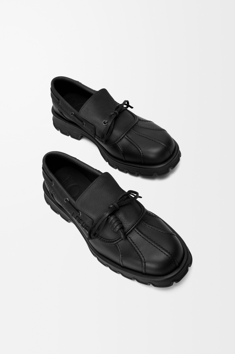 Bobby derby in calfskin and vegetable-tanned calfskin 4