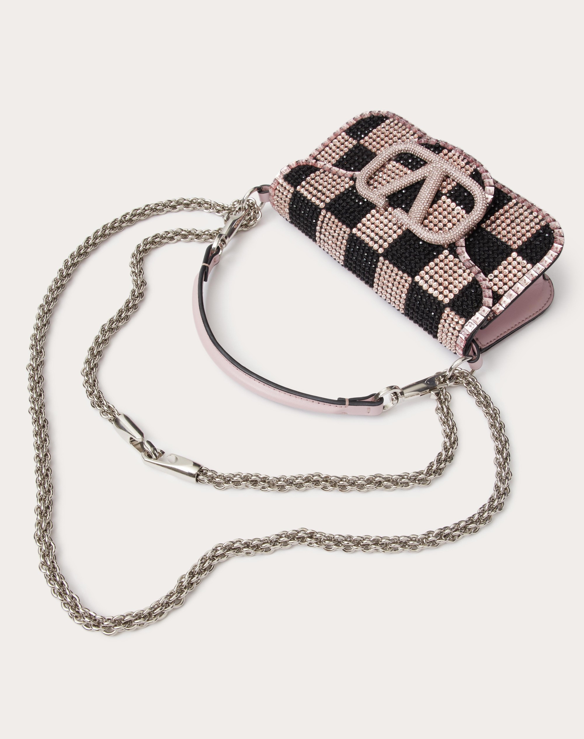 SMALL LOCÒ SHOULDER BAG WITH CHESS EMBROIDERY - 6