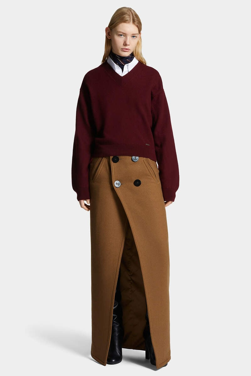 PEACOAT LONG SKIRT - 3