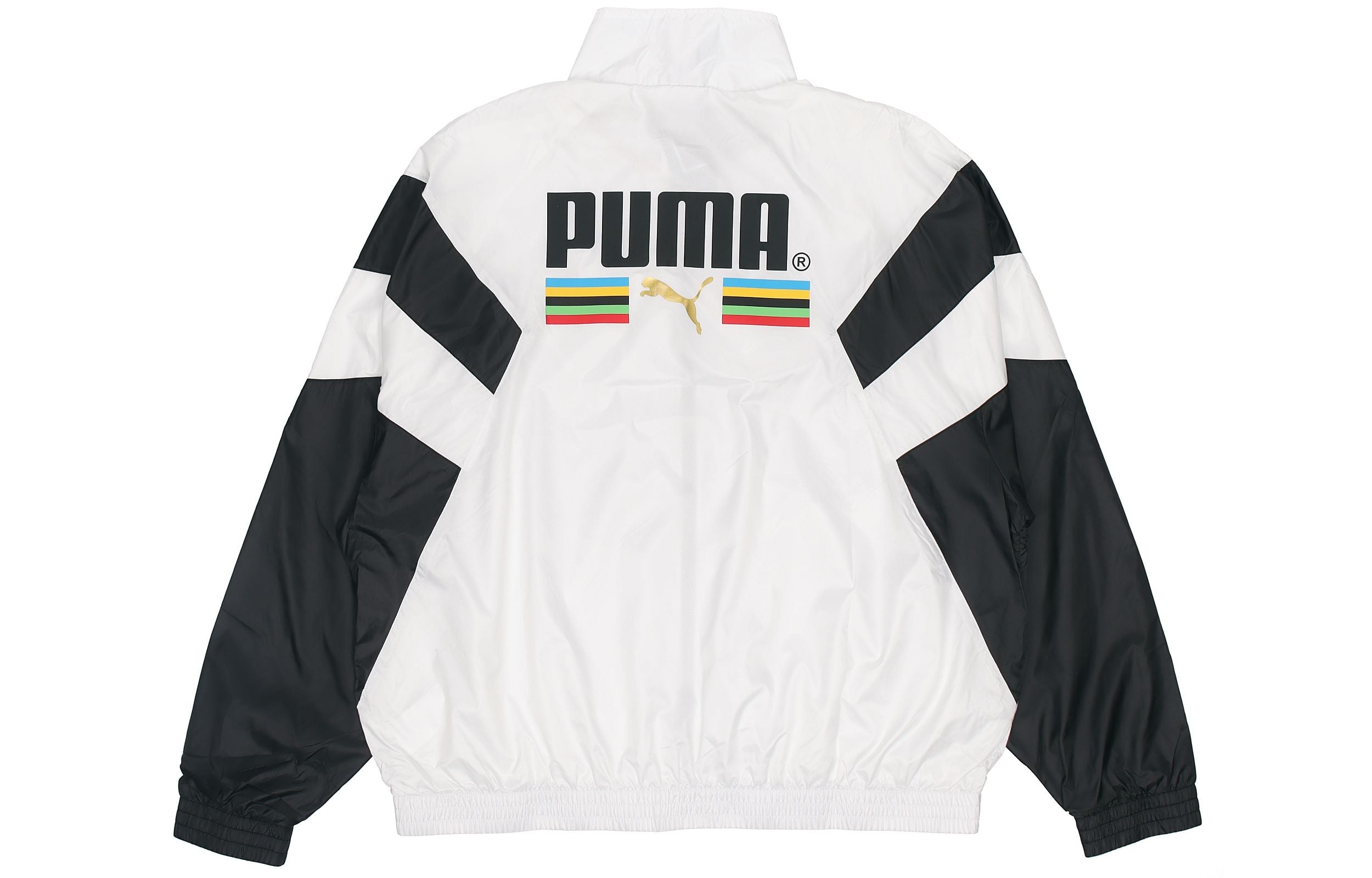 PUMA Bronzing Printing Casual Sports Jacket White 597610-02 - 2