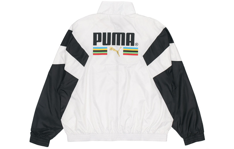 PUMA PUMA Bronzing Printing Casual Sports Jacket White 597610-02 outlook