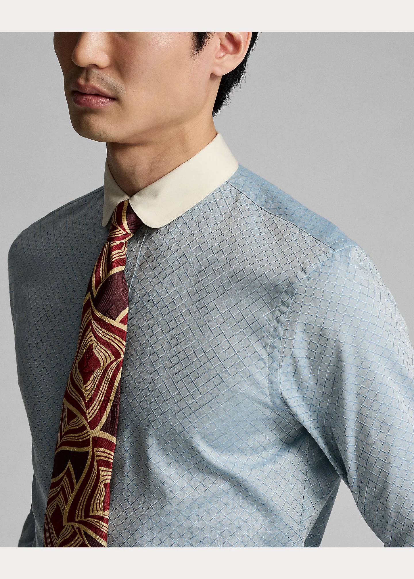 Slim Fit Checked Dobby Shirt - 6
