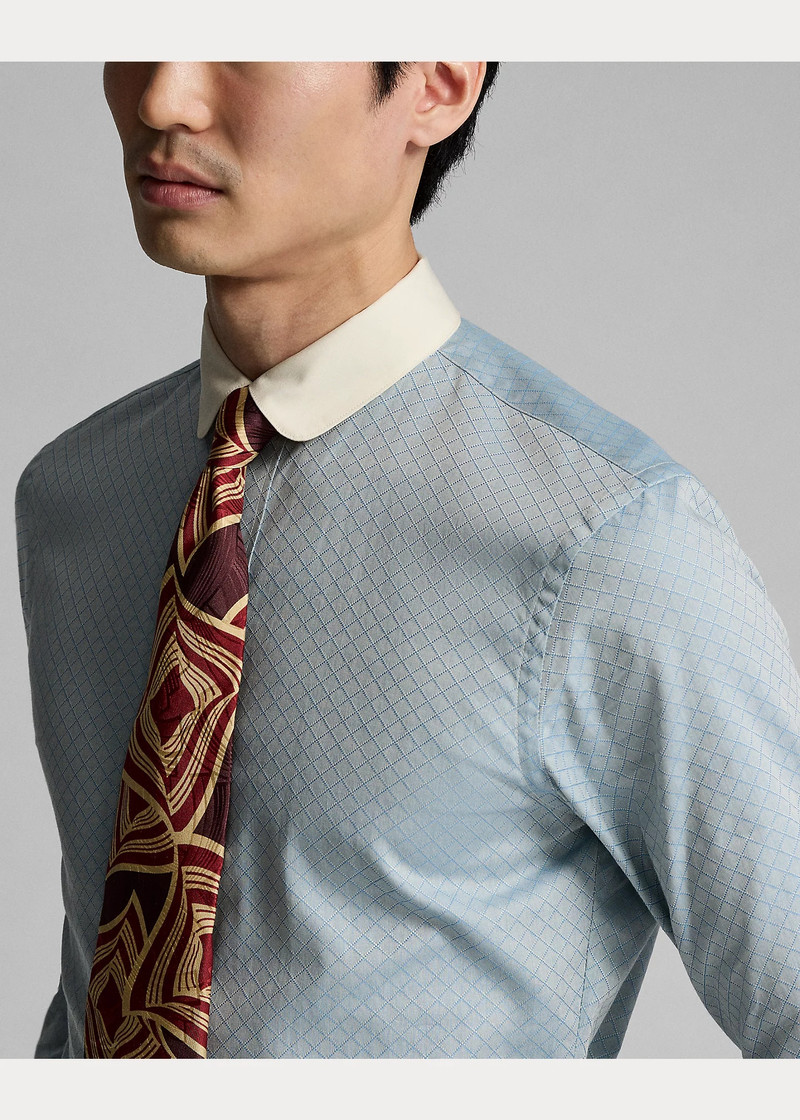 Slim Fit Checked Dobby Shirt 6