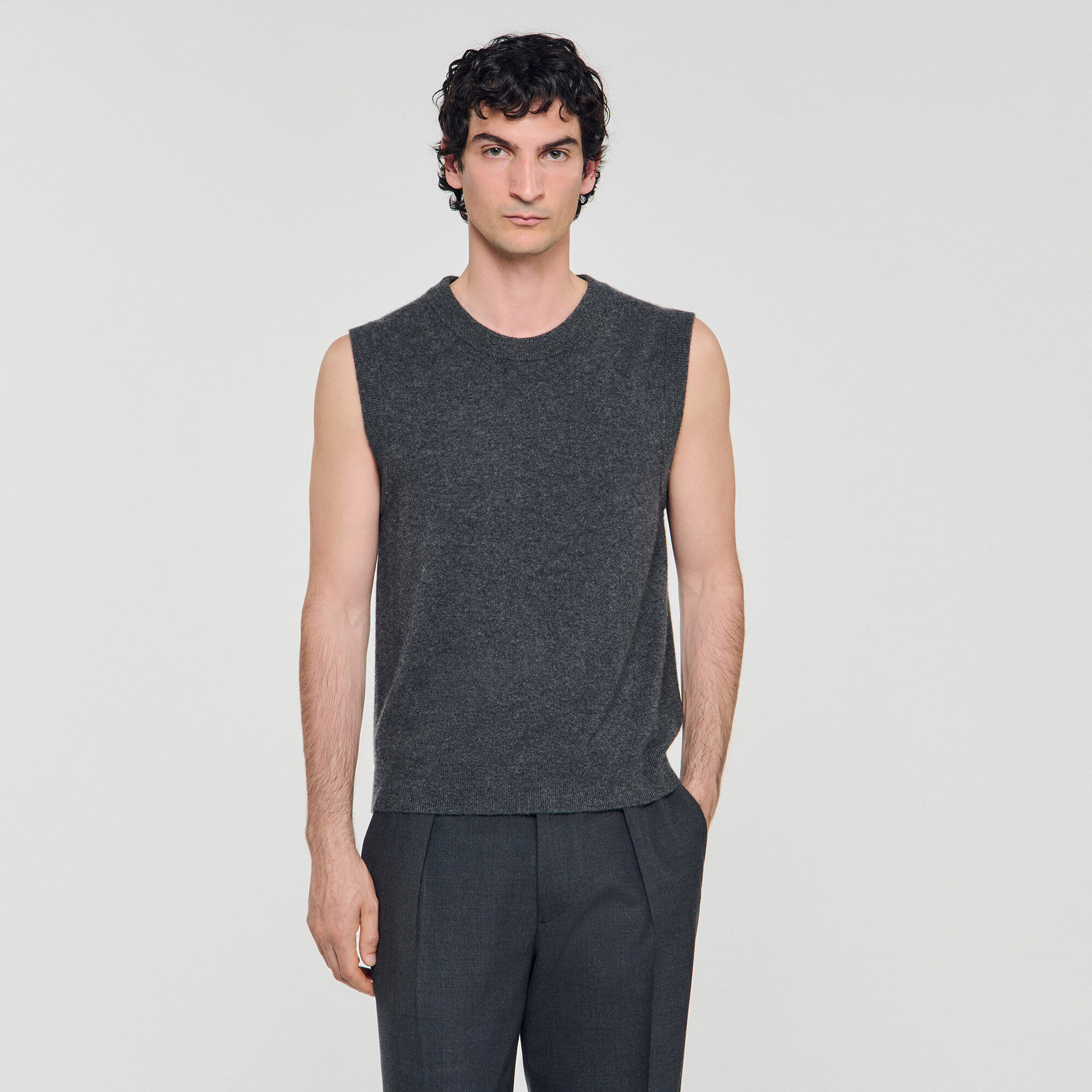 CASHMERE VEST TOP - 4