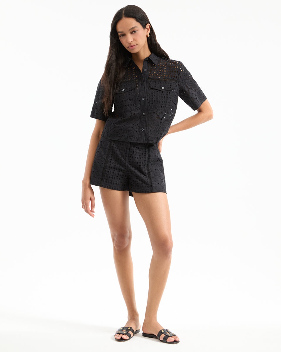 FABIAN EYELET SHORT - 7