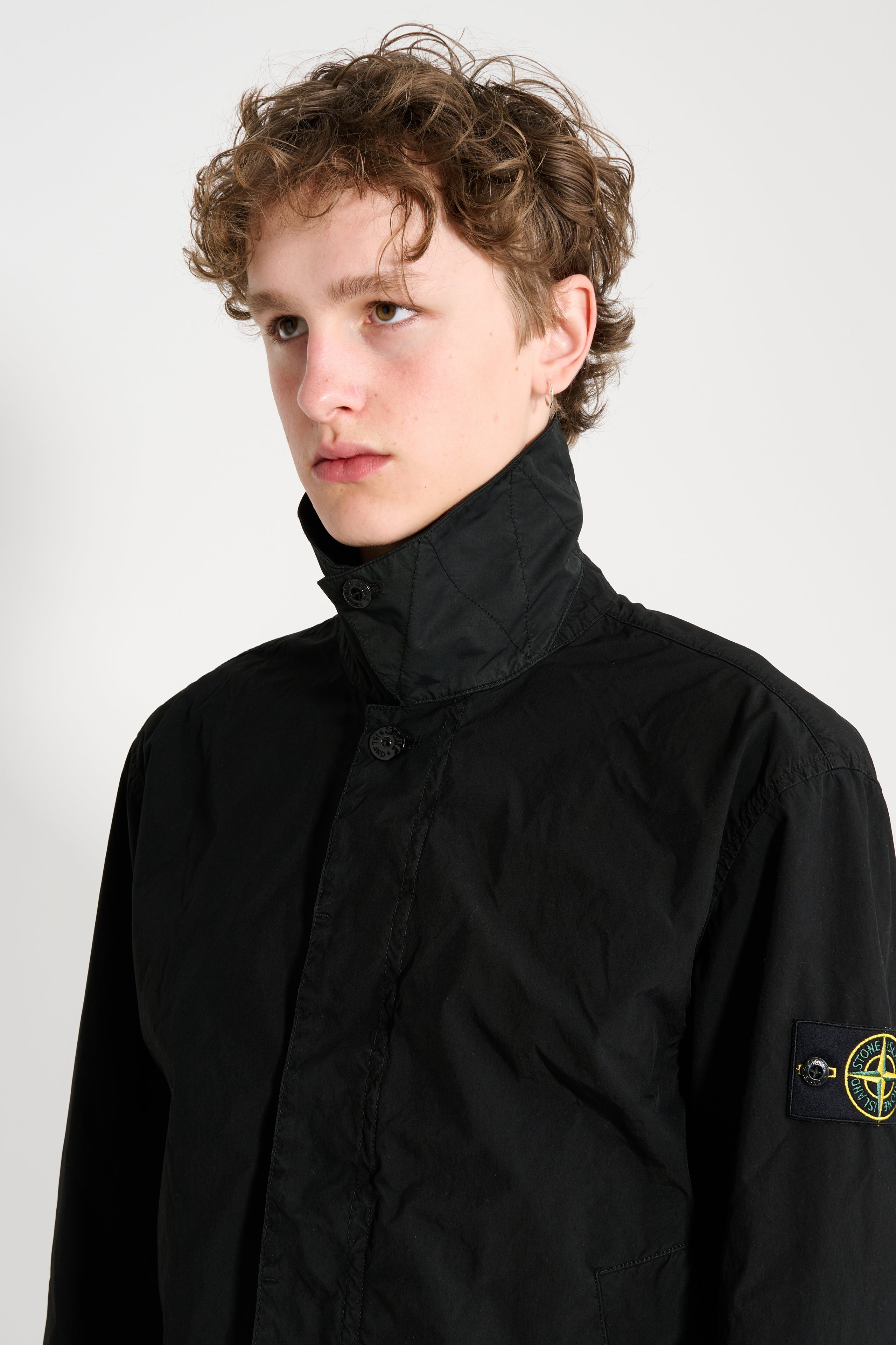 STONE ISLAND LIGHT COMPACT TOUCH POLY-TC JACKET BLACK - 6