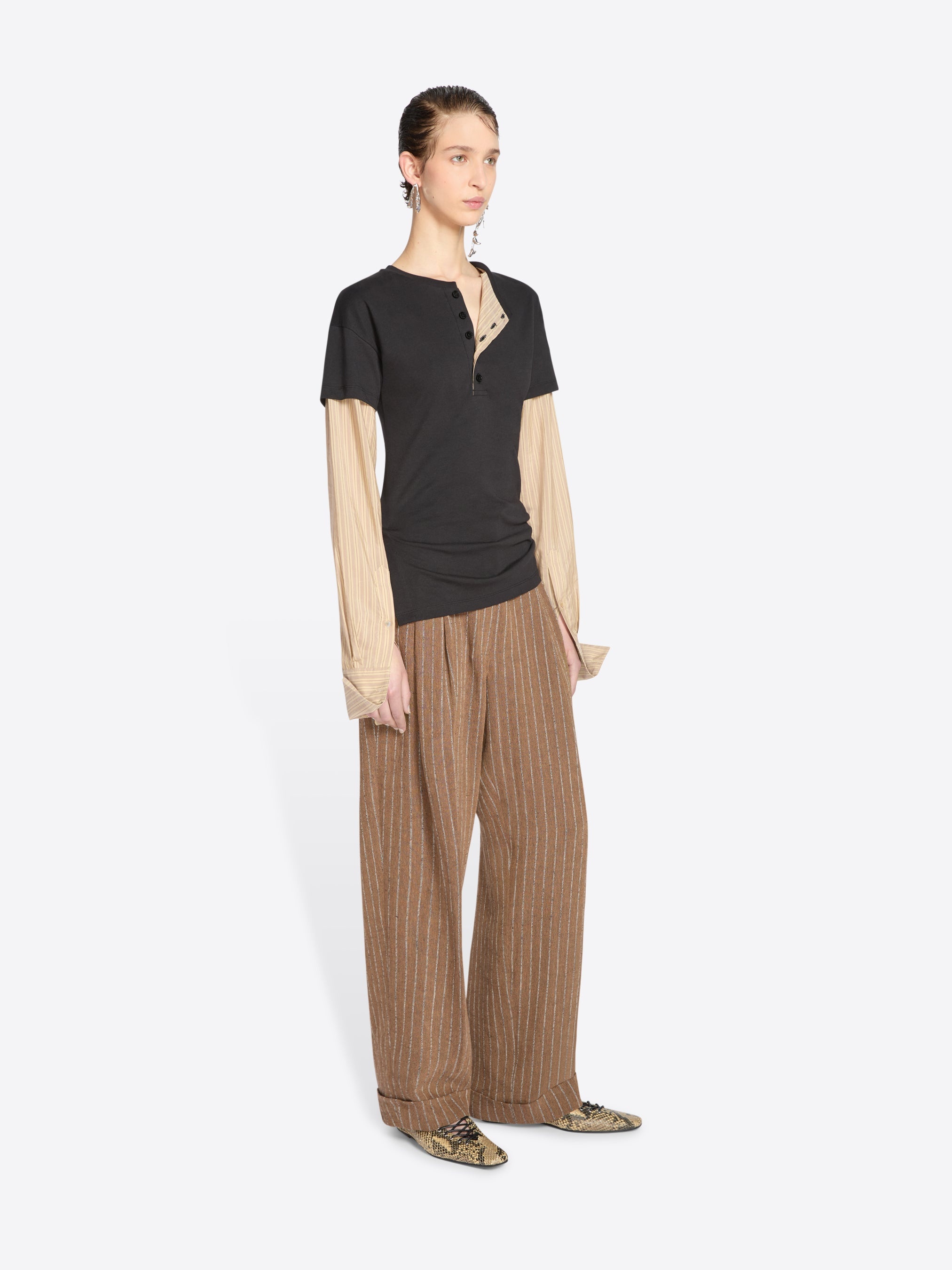 CONTRAST SLEEVES TEE - 3