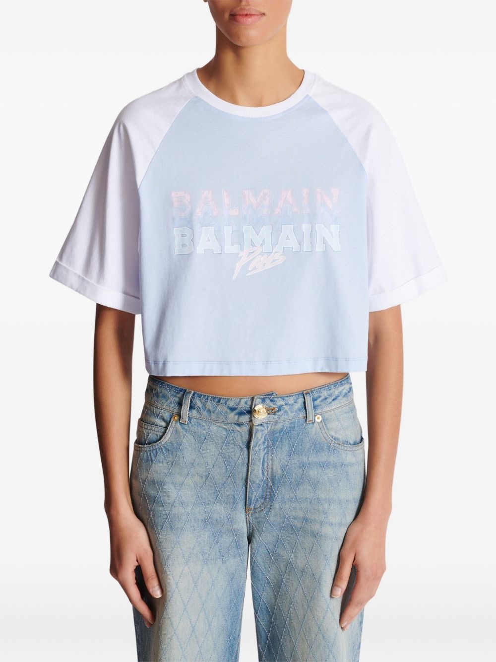 cropped T-shirt - 6