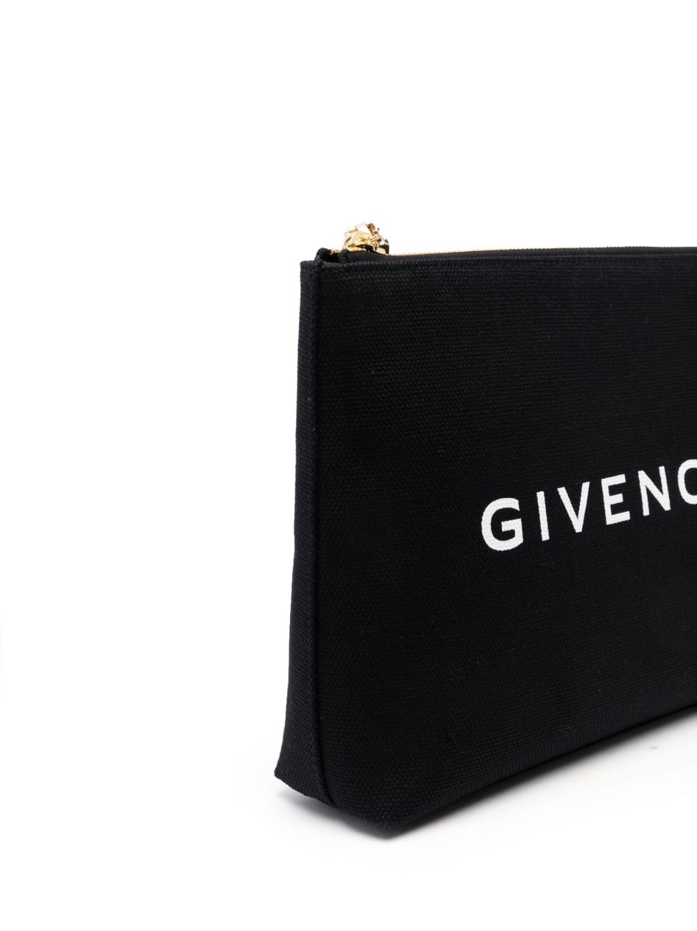 logo-print clutch bag - 2