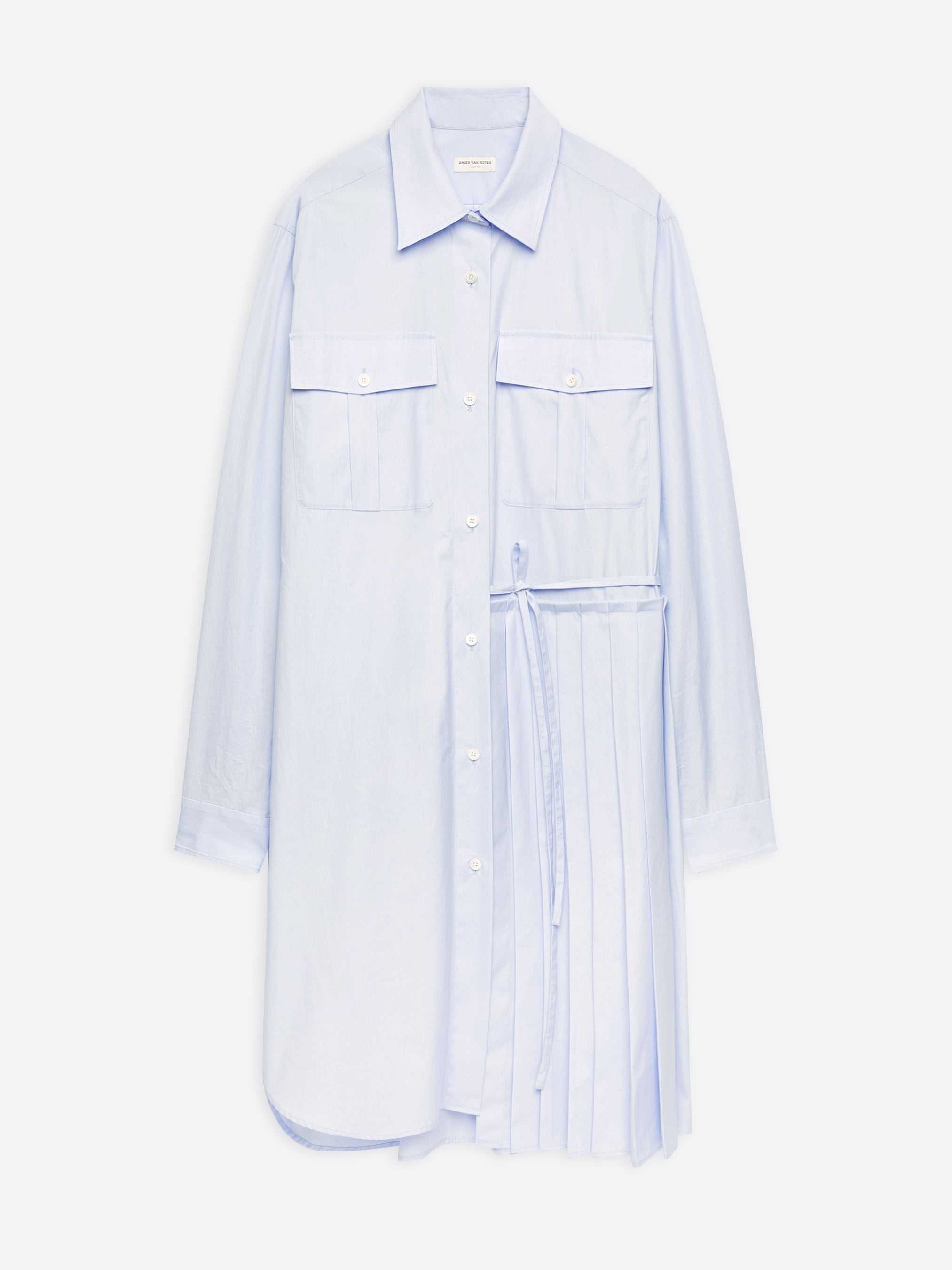 WRAP SHIRT DRESS - 1