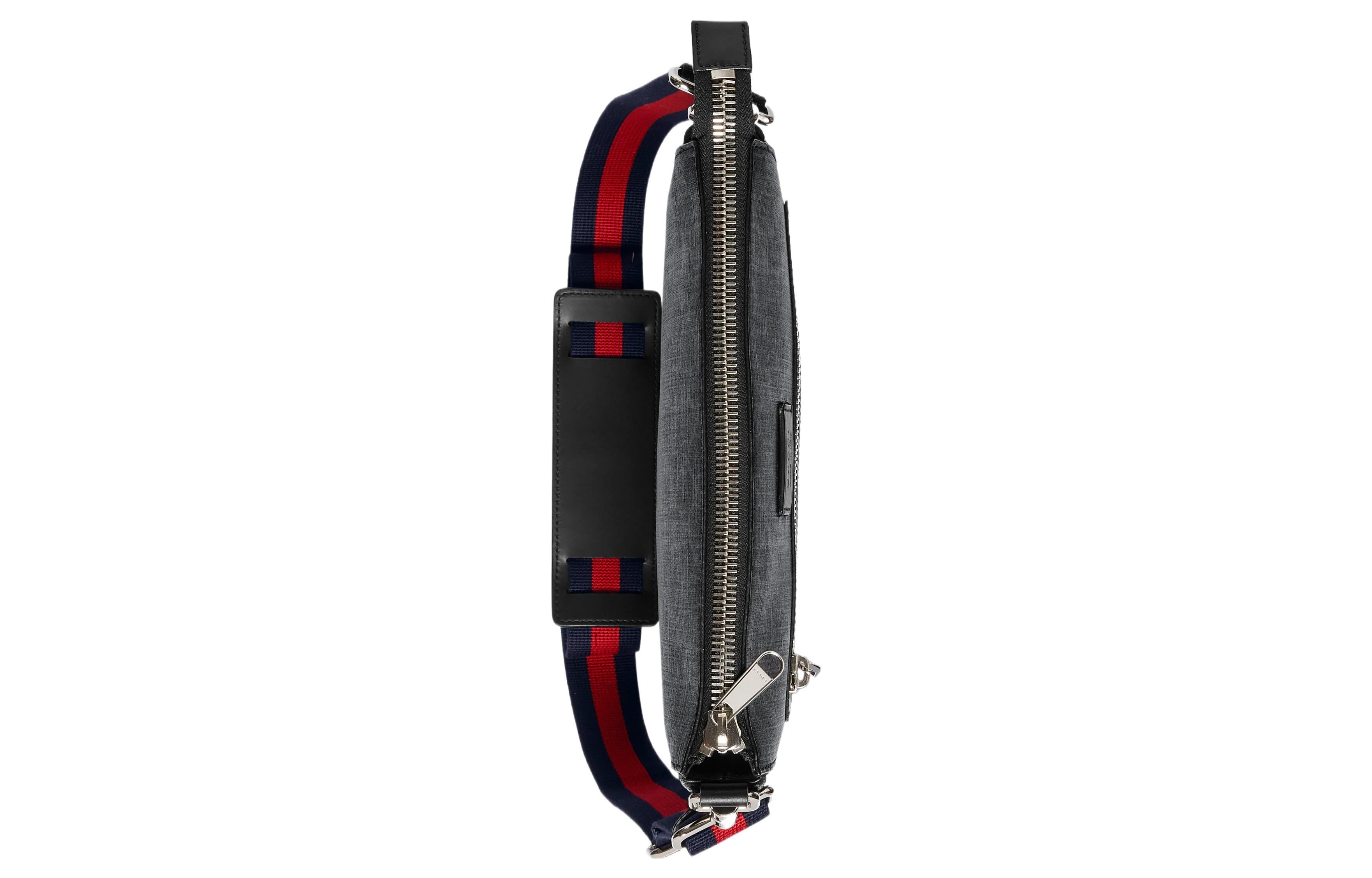 Gucci Men's Single-Shoulder Bag Black/Grey 474137-K5RLN-1095 - 4