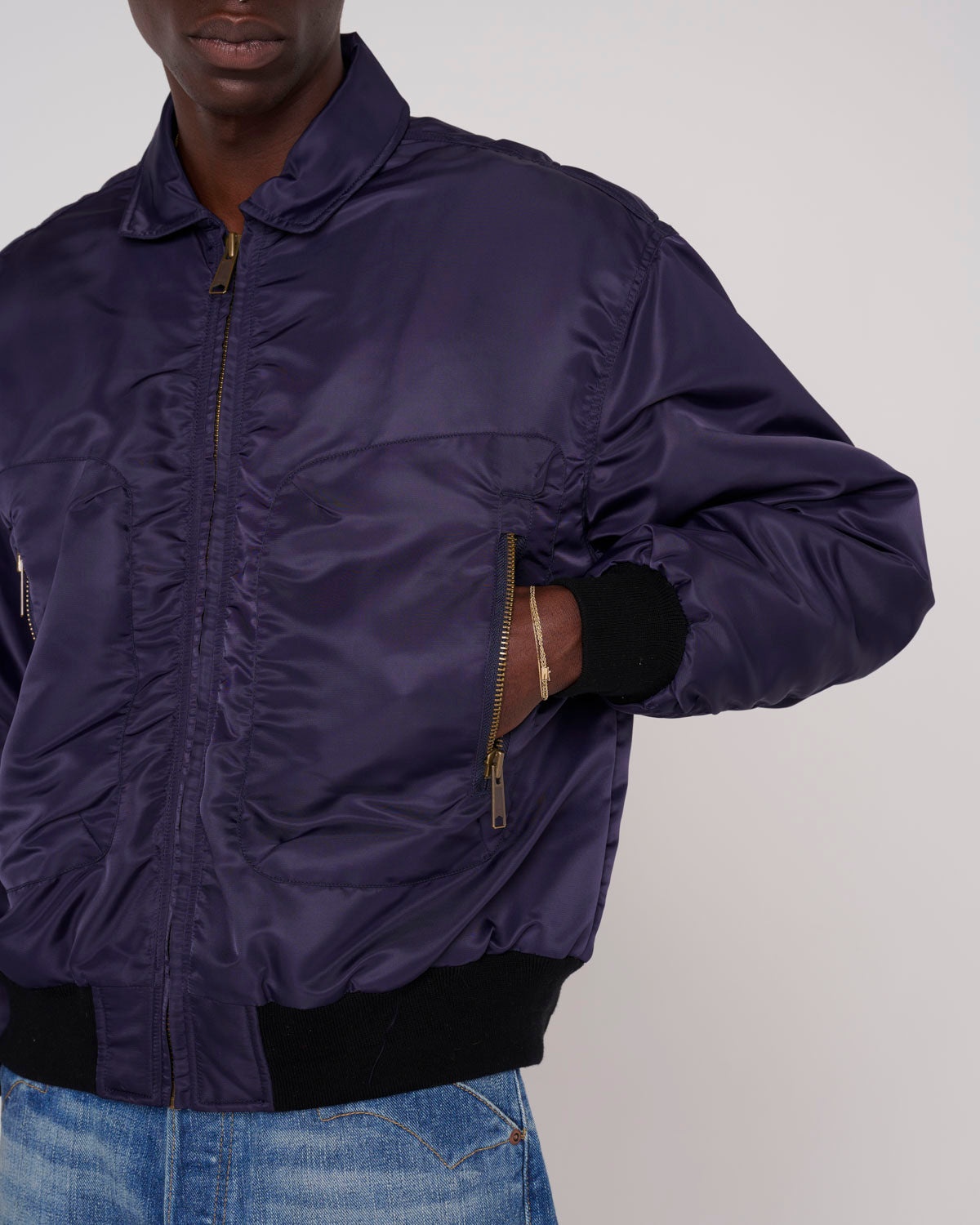 3D Flight Jacket - Navy - 8