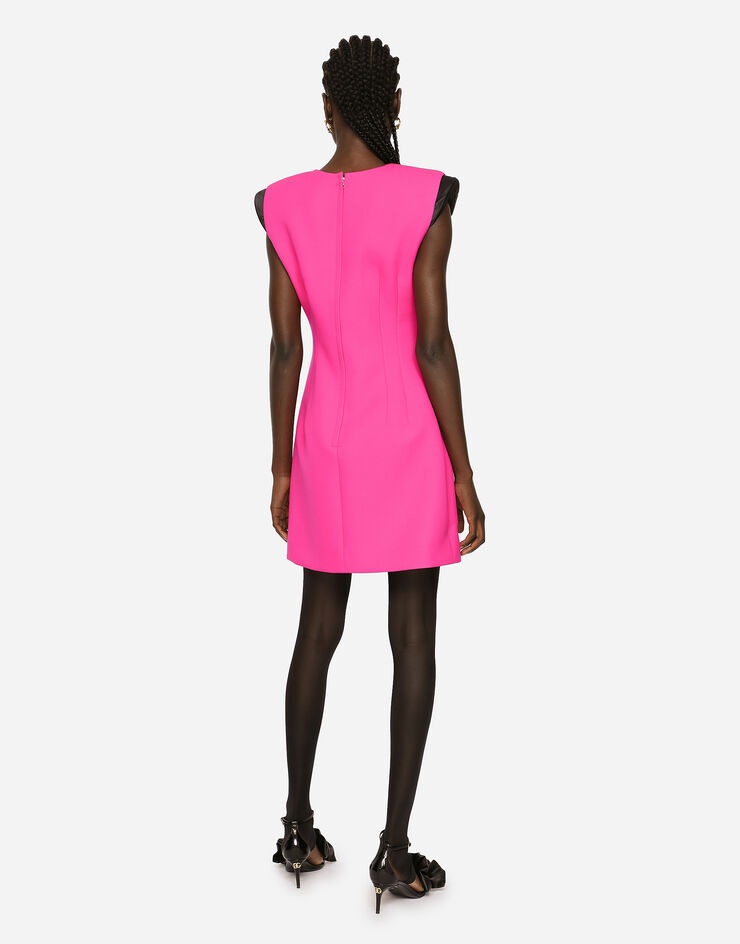 Sleeveless short woolen dress - 2