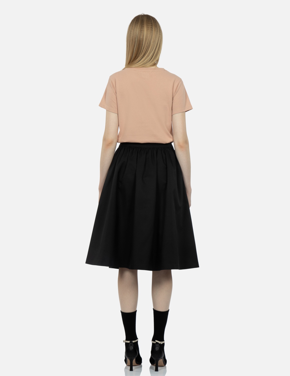 SEAGULL EMBROIDERY FLARE SKIRT - 6