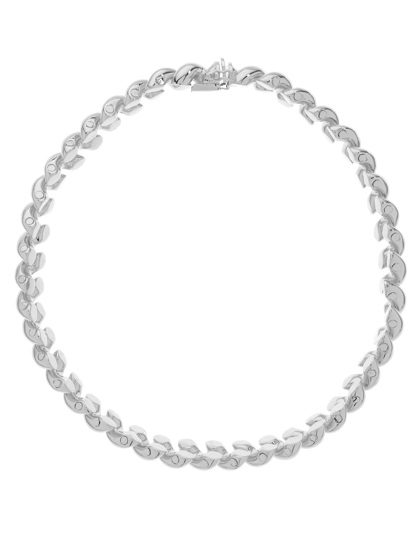 Rope Collar sterling silver necklace - 1