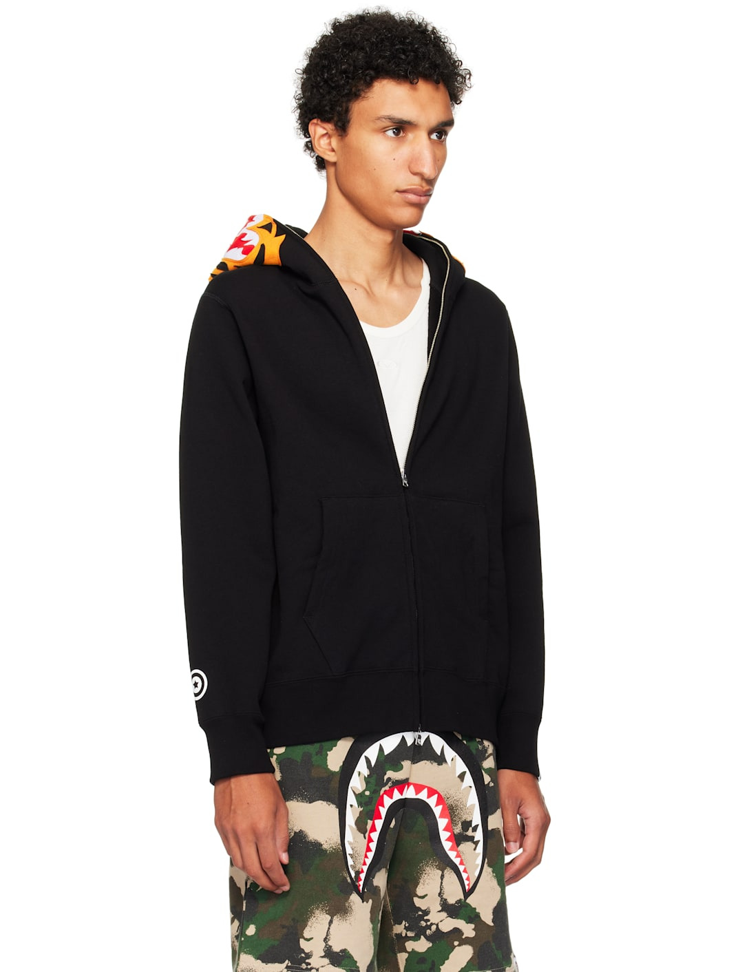 Black Tiger Full Zip Hoodie - 2