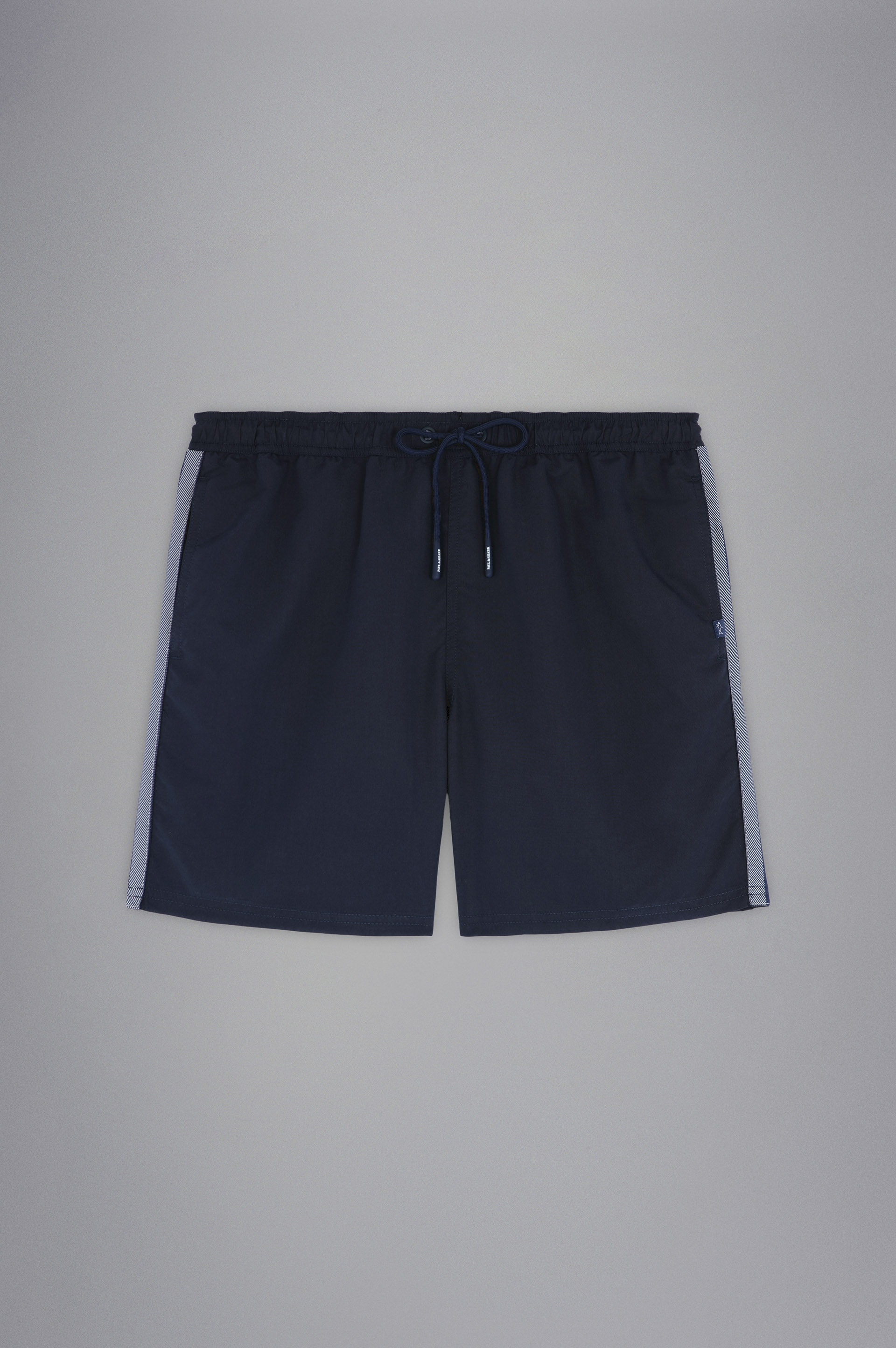SWIM SHORTS WITH LOGO TAPE - 1