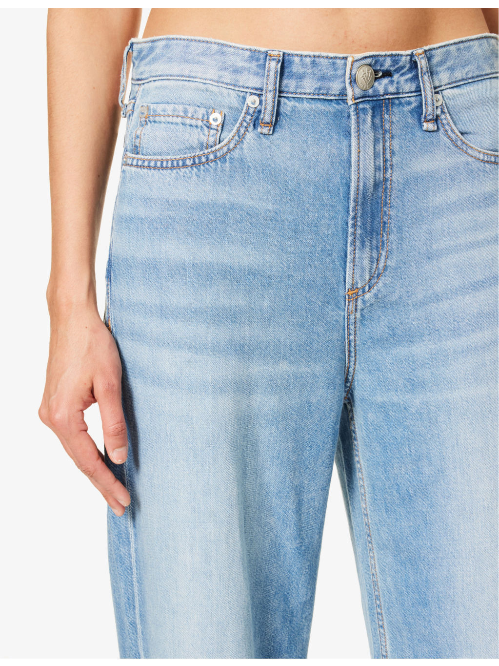 Logan wide-leg mid-rise jeans - 5