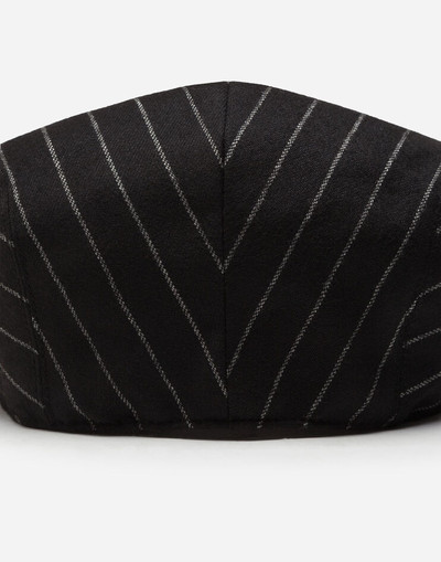 Dolce & Gabbana Wool pinstripe flat cap outlook