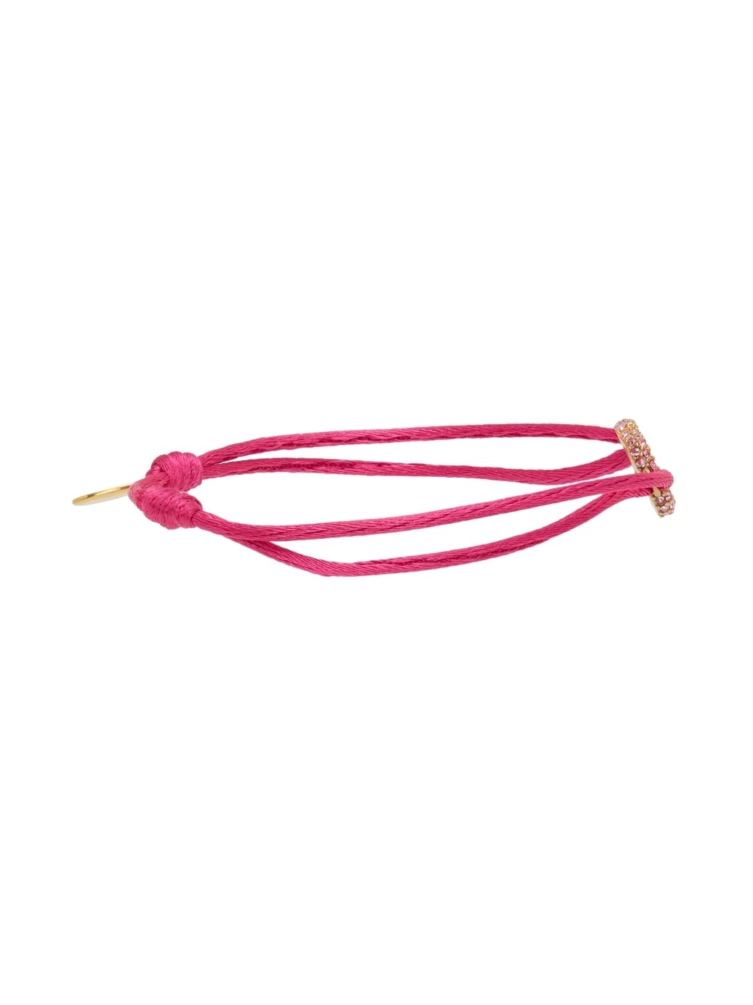 Pink Swarovski Crystal VLogo Signature Bracelet - 5