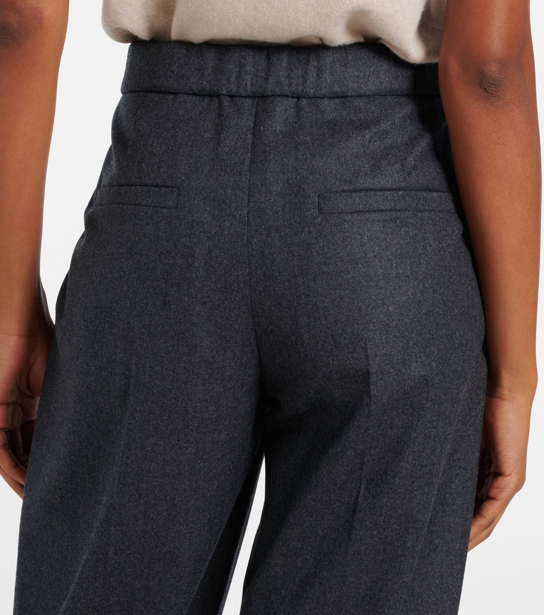 Baggy Sartorial high-rise wool straight pants - 6