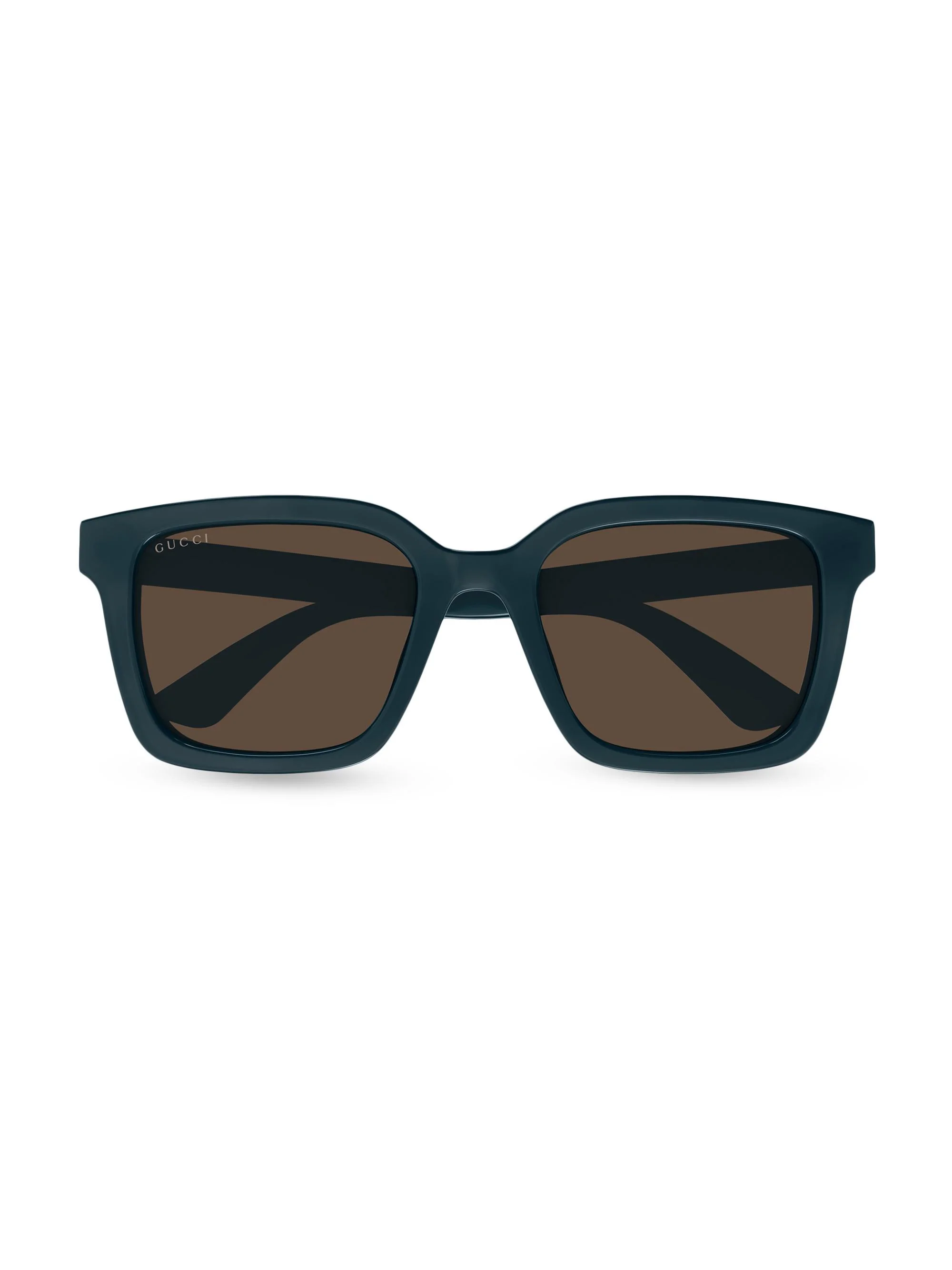 Men's Minimal 54MM Square Sunglasses - Blue Brown - 1